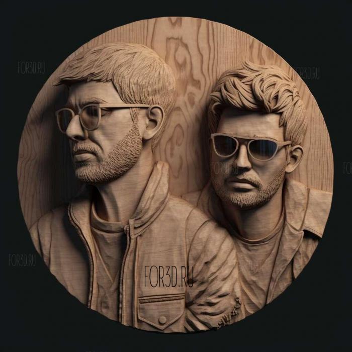 The Chainsmokers 2 stl model for CNC